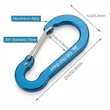 Load image into Gallery viewer, Mini Carabiner Clips