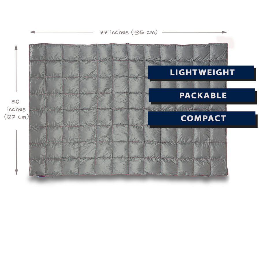 Simplify 2 Pack Blanket Storage Bag in Heather Grey