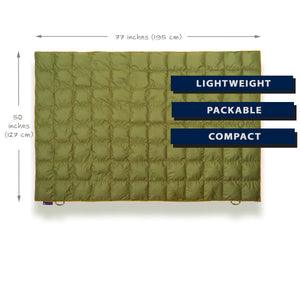 Down Puffy Blanket - Olive - Get Out Gear