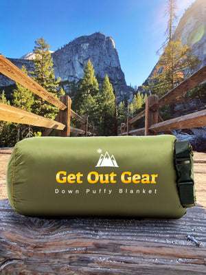 Down Puffy Blanket - Olive - Get Out Gear
