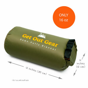 Down Puffy Camping Blanket