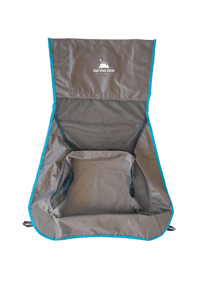 TrekChair High - Back Seat Fabric (Gray/Blue) - Get Out Gear