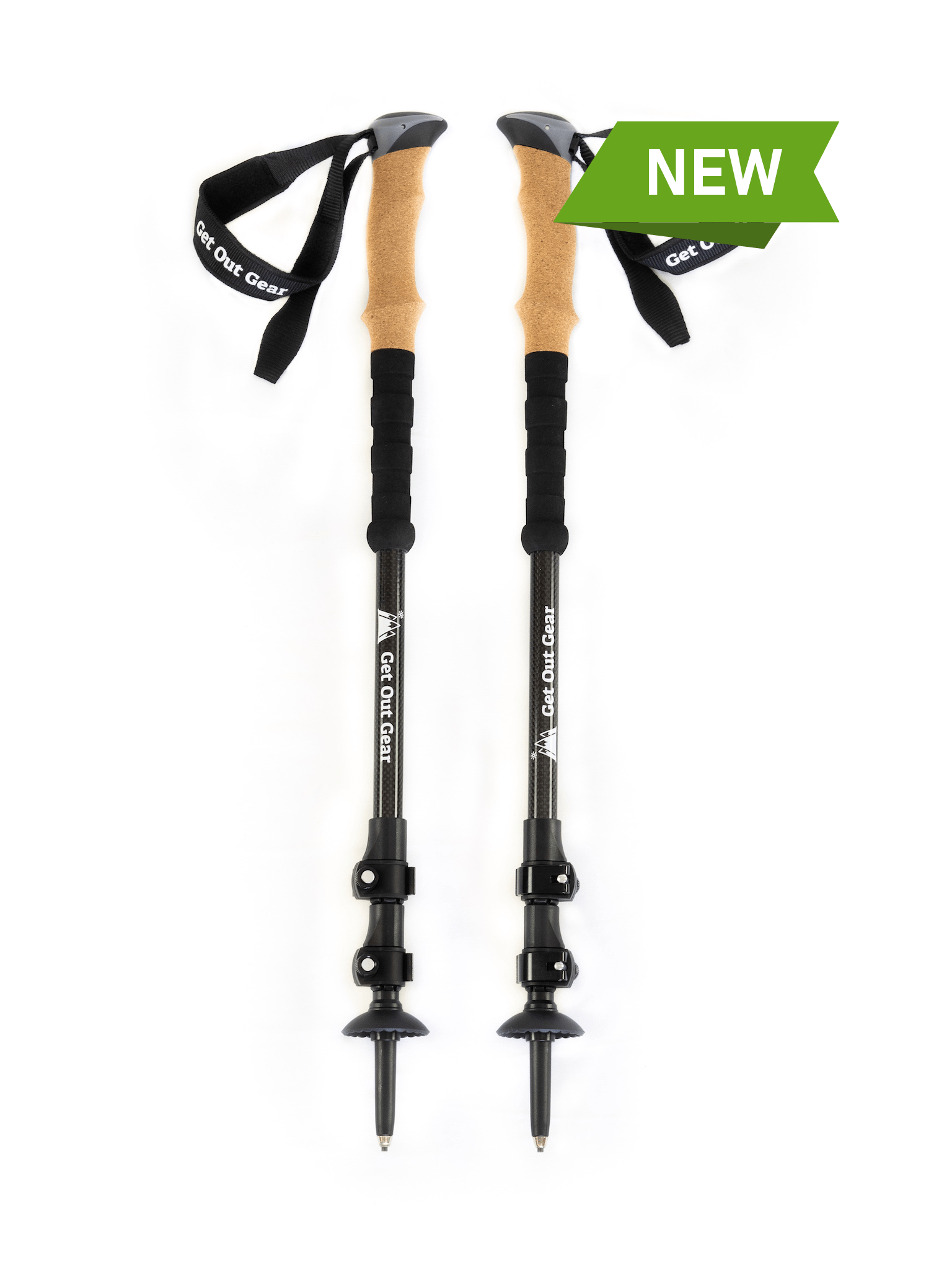 Carbon Fiber Trekking Ultralite Trekking Hiking Poles Pioneer Full